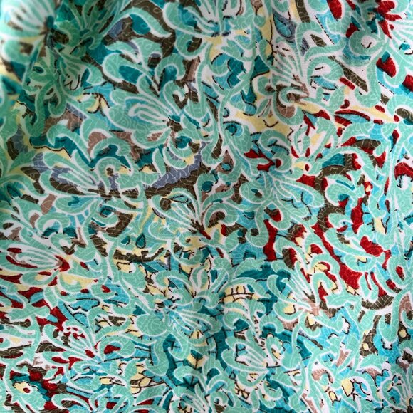 Beautiful boho style patterned, silk dress - Picture 4 of 4